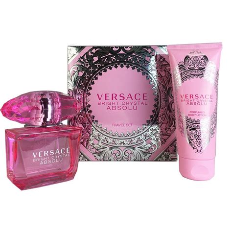 versace bright crystal absolu mini gift set|Versace Bright Crystal perfume set.